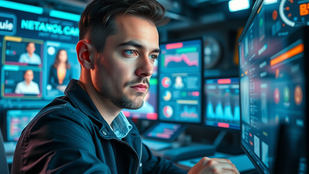 data analyst examining customer personas target audience business growth through marketing
