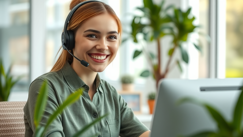 Customer service representative assisting client for improved acquisition and retention.